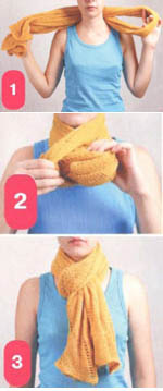 как завязать шарф петлей