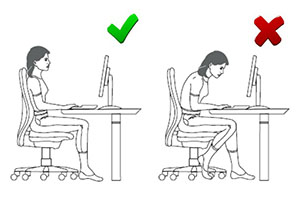 как нужно правильно сидеть за компьютером